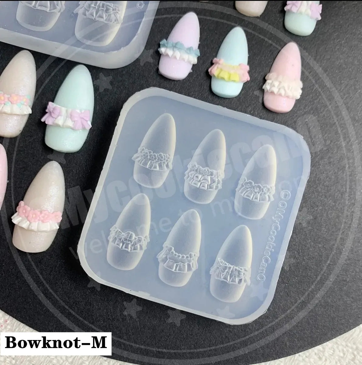 1pc Ice Cream Strawberry Cream Cookie Witch 3D Acrylic Mold Nail Art Decorations Cat DIY Design Silicone Nail Art Nails Mold