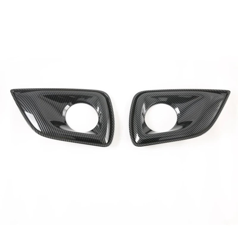 2 Set Car Accessories: 1 Set Car Front Fog Light Decorative Frame Cover & 1 Set Car Copilot Glove Box Handle Bowl Cover