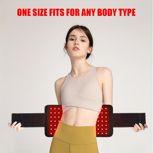 15.75inch Red Light Therapy Belt For Body 660nm 850nm Wearable Wrap Deep Near Infrared Therapy Pad With Timer Function Relax Back Shoulder Waist