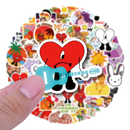 10/30/50PCS Un Verano Sin Ti Bad Bunny New Album Stickers DIY Laptop Luggage Skateboard Graffiti Decals Fun for Kid Toys Gift
