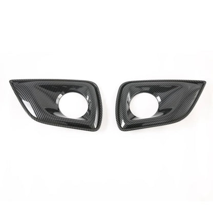 2 Set Car Accessories: 1 Set Car Front Fog Light Decorative Frame Cover & 1 Set Car Copilot Glove Box Handle Bowl Cover